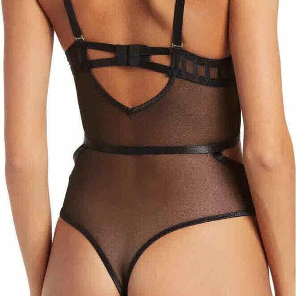 Secret Lace Mesh Lace Bodysuit - Picture 2 of 4